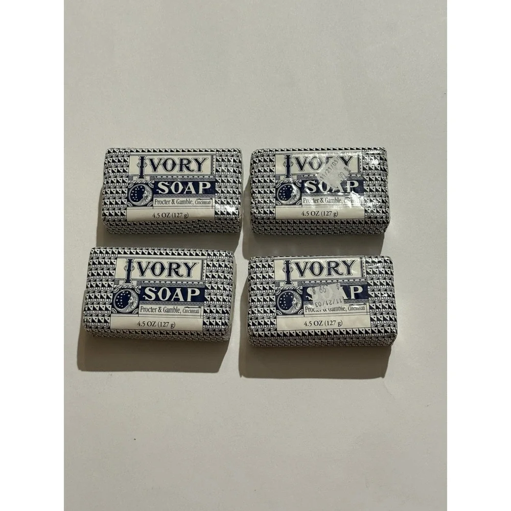 Lot of 4 Vintage Commemorative Ivory Soap Bars by Proctor & Gamble 2001 NOS